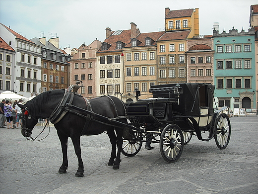 Warszawa. Na Rynku Starego Miasta.