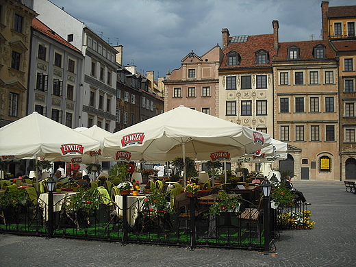 Warszawa. Na Rynku Starego Miasta.