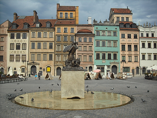 Warszawa. Na Rynku Starego Miasta.