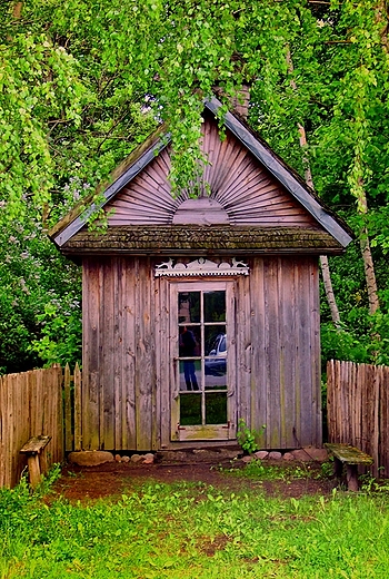 Kapliczka -Skansen w Suchej k. Grbkowa