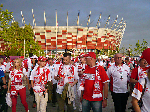 I po meczu. Stadion Narodowy w Warszawie 8 czerwca 2012 r.