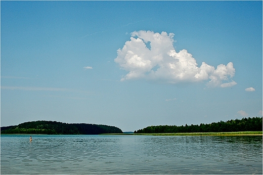 Jezioro Wigry - zatoka Piaski.