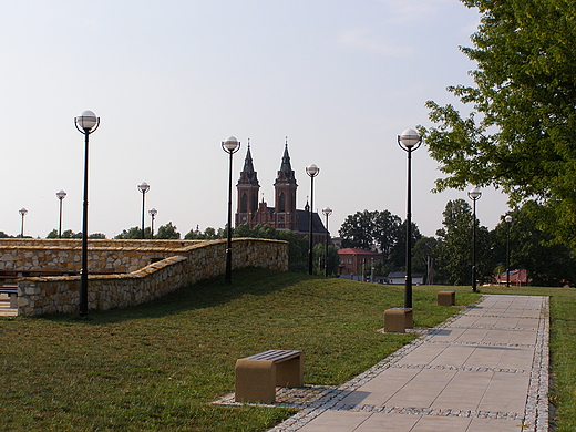 Gorzkowice , widok z kopca.