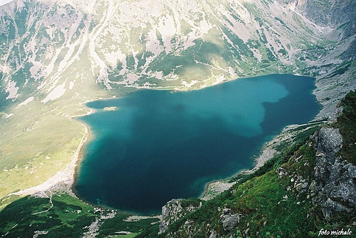 Widok na Czarny Staw Gsienicowy