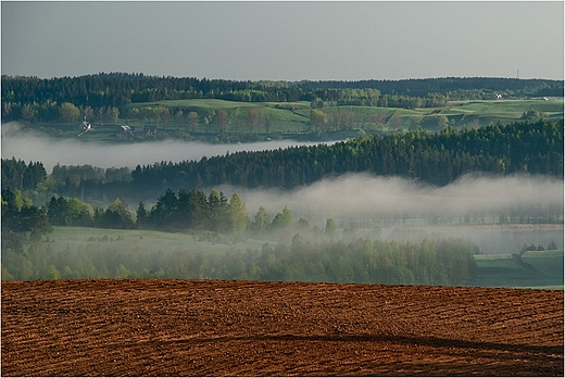 Suwalszczyzna.Poranne mgy.