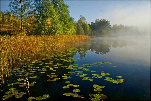 Nad jeziorem Pobondzie.