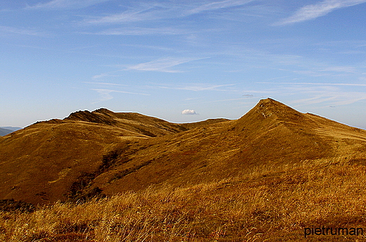 Panorama z Halicza - Kopa Bukowska i Krzemie