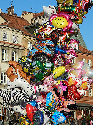 Warszawa. Balony na Starwce.