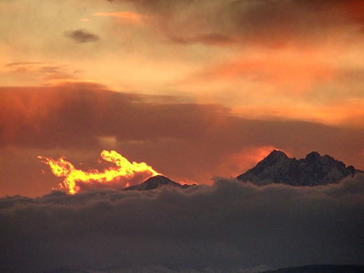 Tatry pon - zachd soca na Hali abowskiej