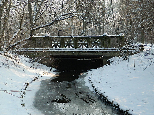 Warszawa. Park Skaryszewski zim.