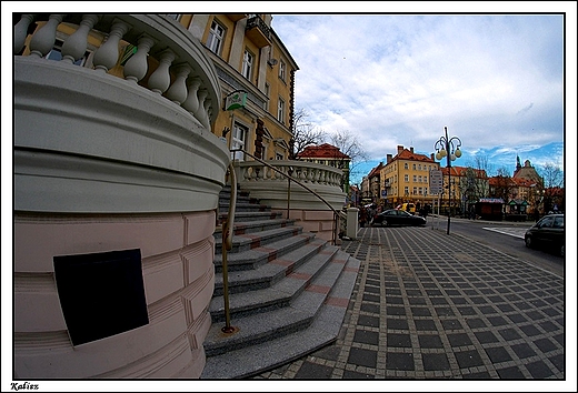 Kalisz - ul.rdmiejska widziana ze Zotego Rogu  FishEye 8mm