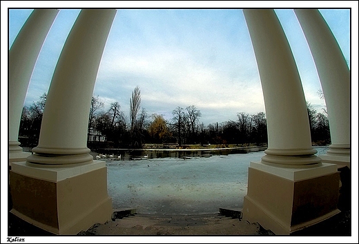 Kalisz - park widziany od strony teatru... FishEye 8mm