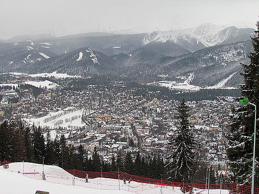 Widok na Zakopane z Gubawki