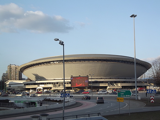 Katowice-Widok na Spodek i Rondo