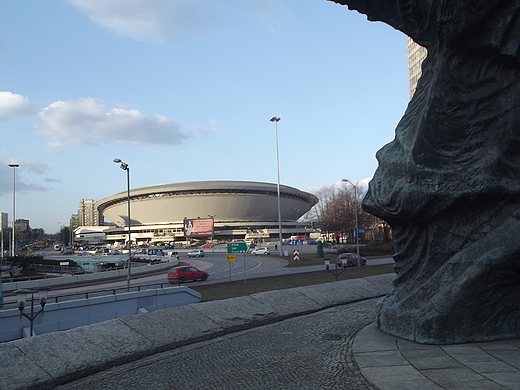 Katowice-Widok na Spodek i Rondo