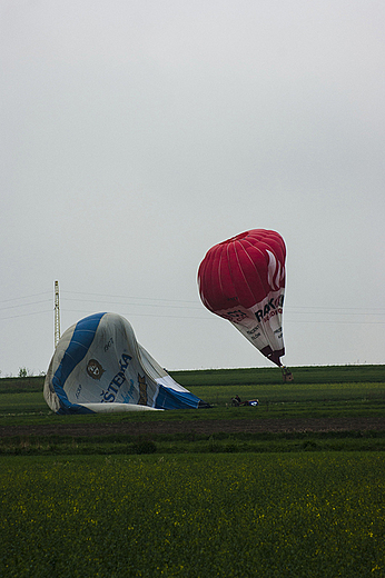 XIV Midzynarodowe Grskie Zawody Balonowe 1-4 maja 2013 - ostatni lot balonw.