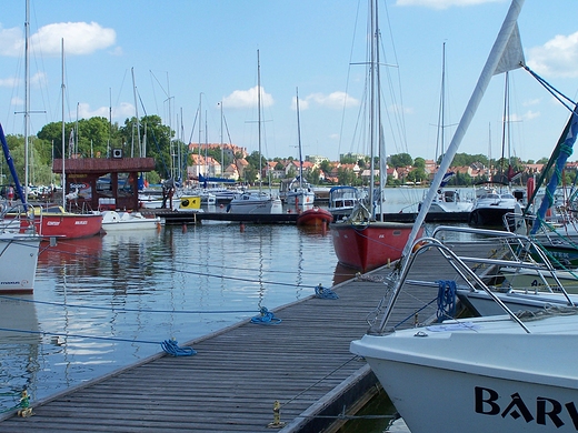 Ryn, port jachtowy.