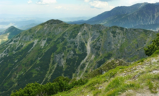 Widok ze szlaku na Kasprowy...