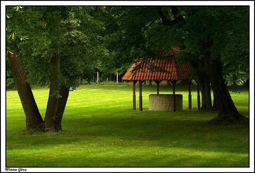 Winna Gra - park otaczajcy paac Henryka Makowskiego