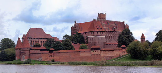 Malbork. Panorama zamku.