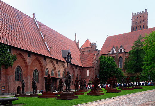 Malbork. Dziedziniec Zamku redniego.