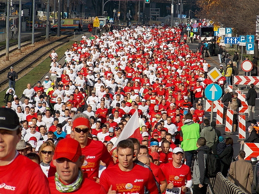 Warszawa. 25. jubileuszowy Bieg Niepodlegoci.