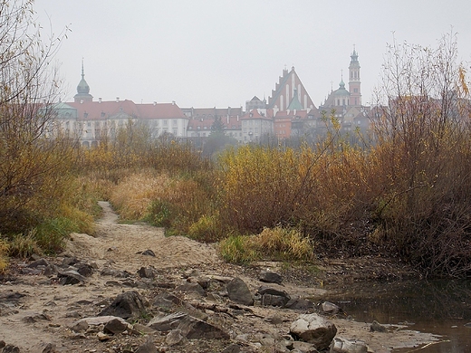 Warszawa. Nad Wis w listopadzie.