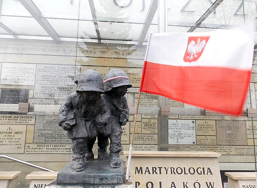 Warszawa. Pomnik najmodszych onierzy Powstania Warszawskiego.