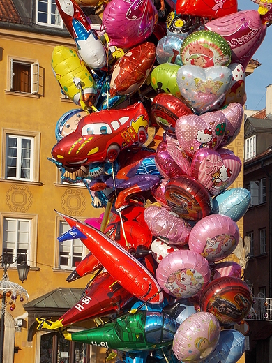 Warszawa. Balony na Starwce.