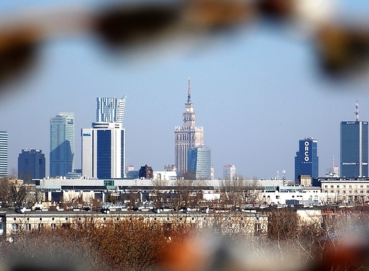 Warszawa. Widok z Grki Szczliwckiej.