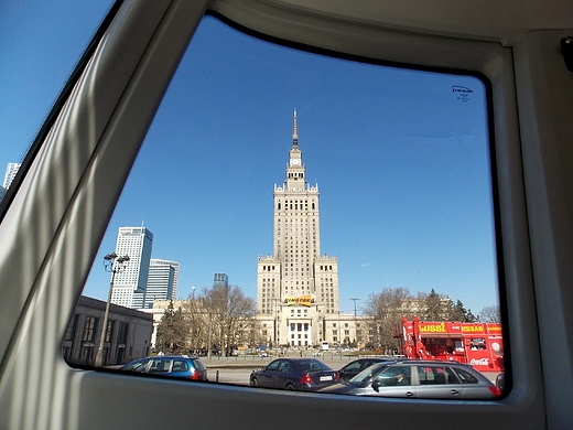 Warszawa. Widok z tramwaju.