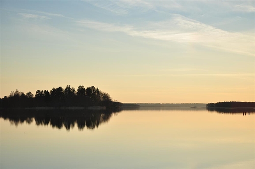 Jezioro Wigry, Zatoka Piaski - wieczr