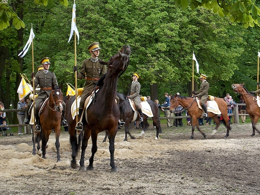 Warszawa. Piknik Europejski w azienkach. Pokazy konne.