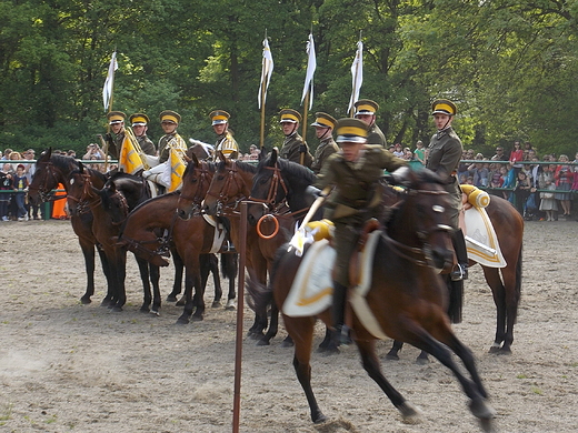 Warszawa. Piknik Europejski w azienkach. Pokazy konne.