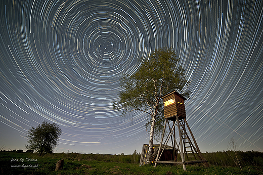 Startrails Wieyczka