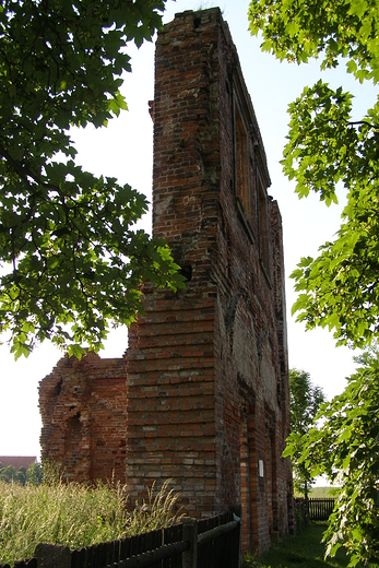 Radlin , ruiny paacu Opaliskich.