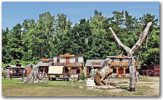 eba Park -Park Dinozaurw ; Dziki zachd- miasto z westernw