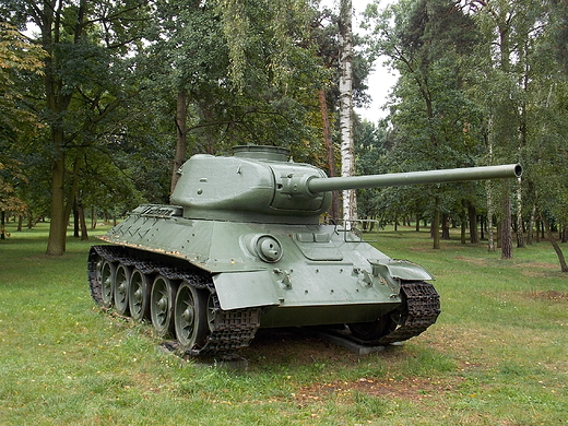 Warszawa. Akademia Obrony Narodowej w Rembertowie. Park Militarny. Czog redni T-3485.