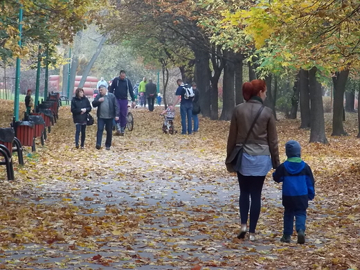 Warszawa. Niedziela na Szczliwicach.