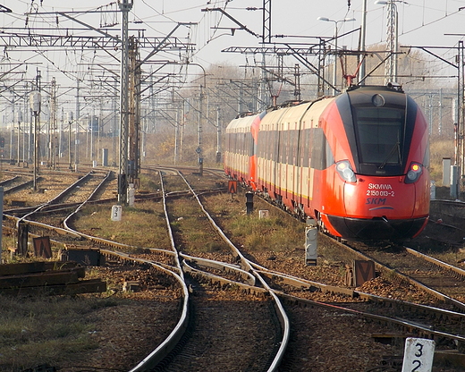 Warszawa. SKM na Dworcu Zachodnim.