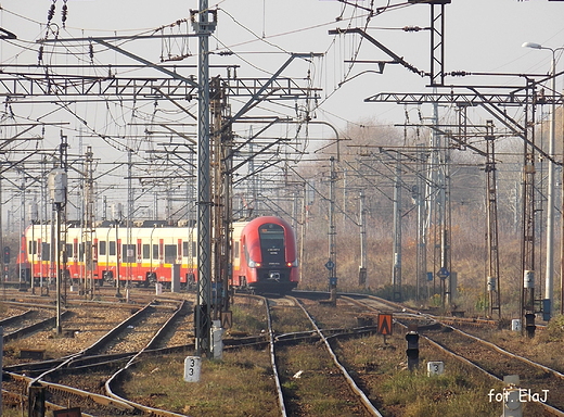 Warszawa. SKM na Dworcu Zachodnim.