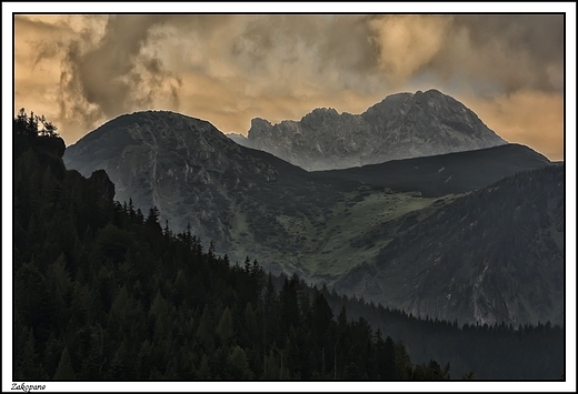 Zakopane - w kolorach zachodzcego soca