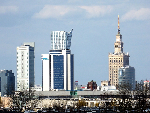 Warszawa. Widok z Grki Szczliwickiej.