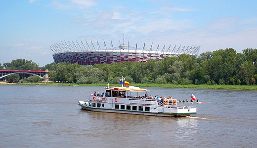 Warszawa. Tramwaj wodny Wars.