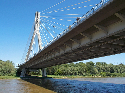 Warszawa. Most witokrzyski. Widok ze statku.