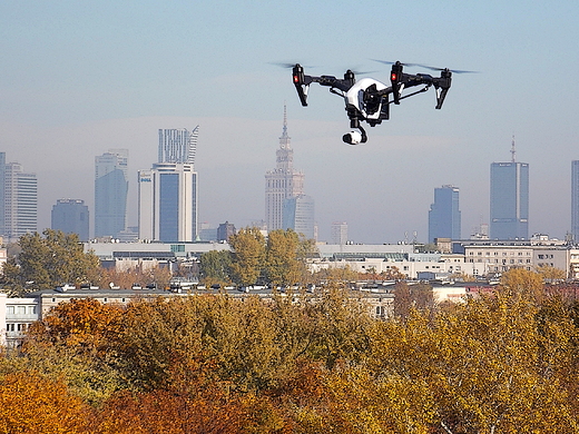 Warszawa. Dron nad Grk Szczliwick.