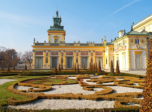 Warszawa. Paac Wilanowski jesieni.