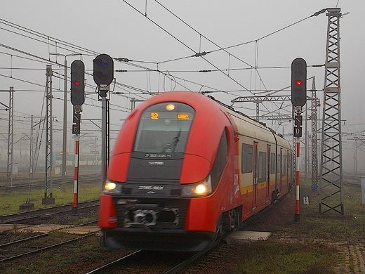 Warszawa. SKM na Dworcu Zachodnim.