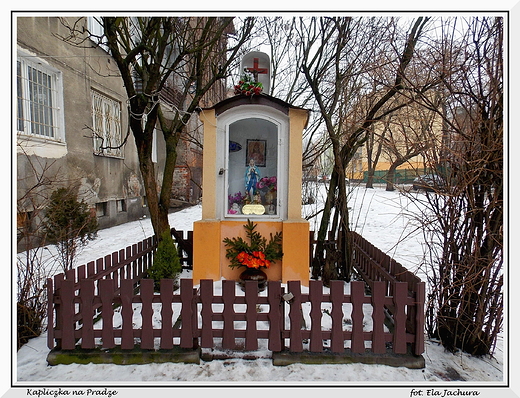 Warszawa. Kapliczka na Pradze.