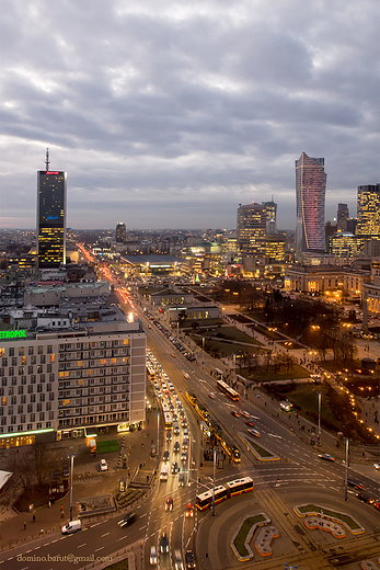 rozwietlona Warszawa